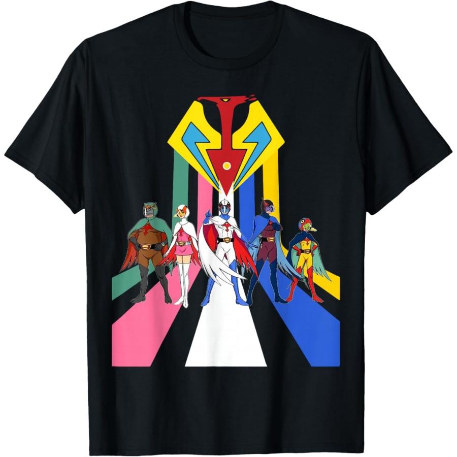 Gatachaman G Force, Battle for the Planets Retro Group T-Shirt S чёрный