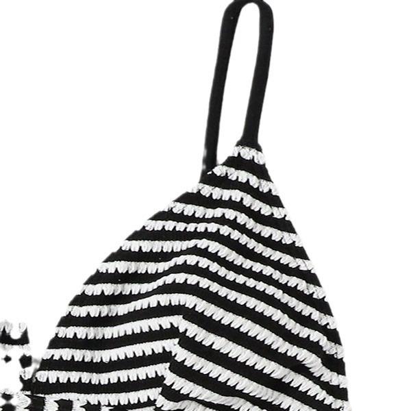 Women One Piece Set Swimsuit Striped Print Backless Puch Up Sexy Women's Swimwear Bandage Ruched Female Bathing Suit Beachwear