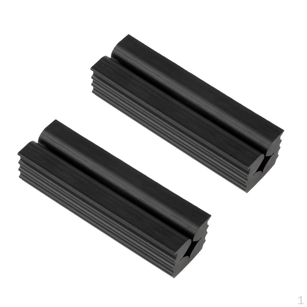 2 Pieces Rubber Golf Vice Clamps For Club/Shaft/Gripping Repairs Black