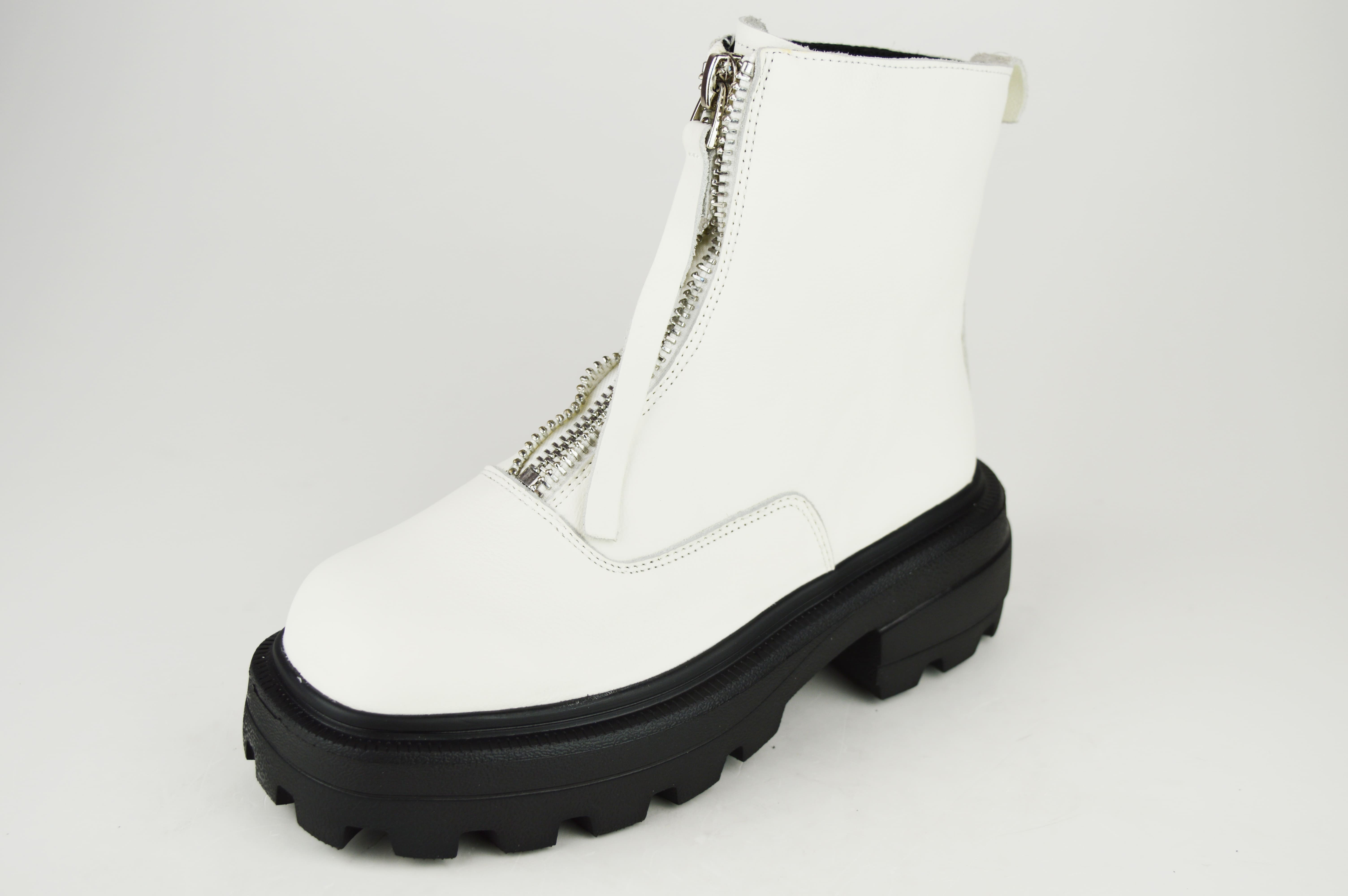 

Черевики білі Berkonty 9081 36 шкіра байка 41 білий