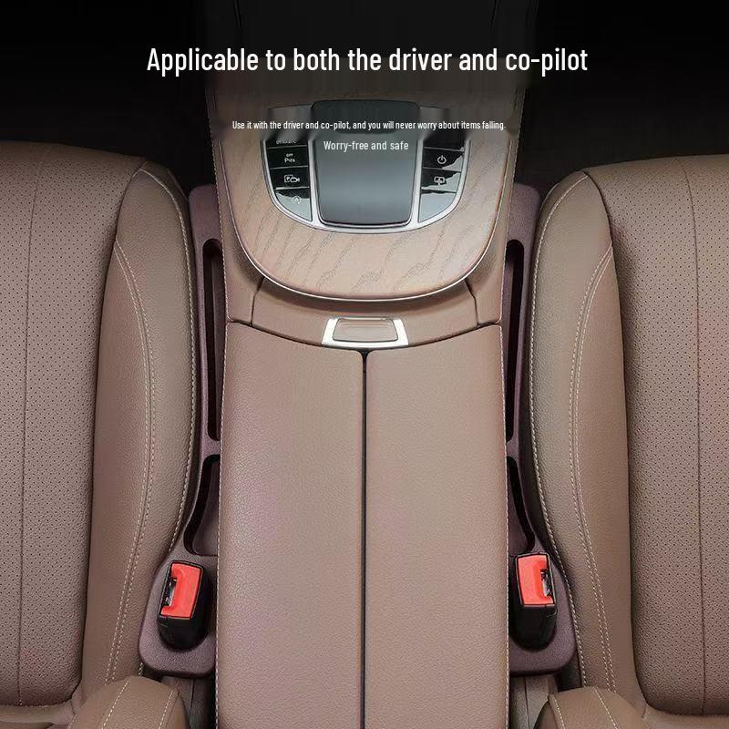 Leakproof Car Seat Gap Filler and Storage Box