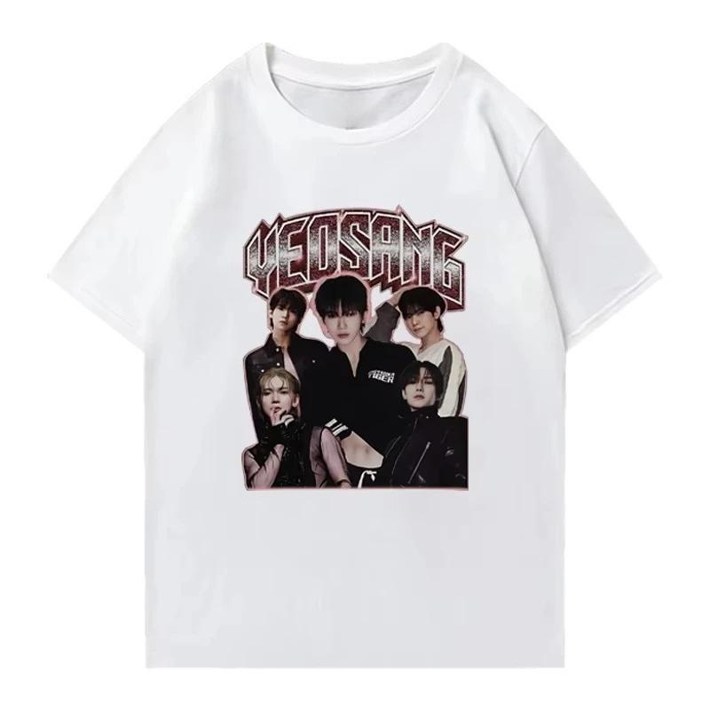 2026 Gruppo ATEEZ YEOSANG Vintage Y2k T-shirt Uomo Donna Tendenza Oversize Manica Corta T-shirt Estate Nuovi Unisex Abbigliamento in Cotone