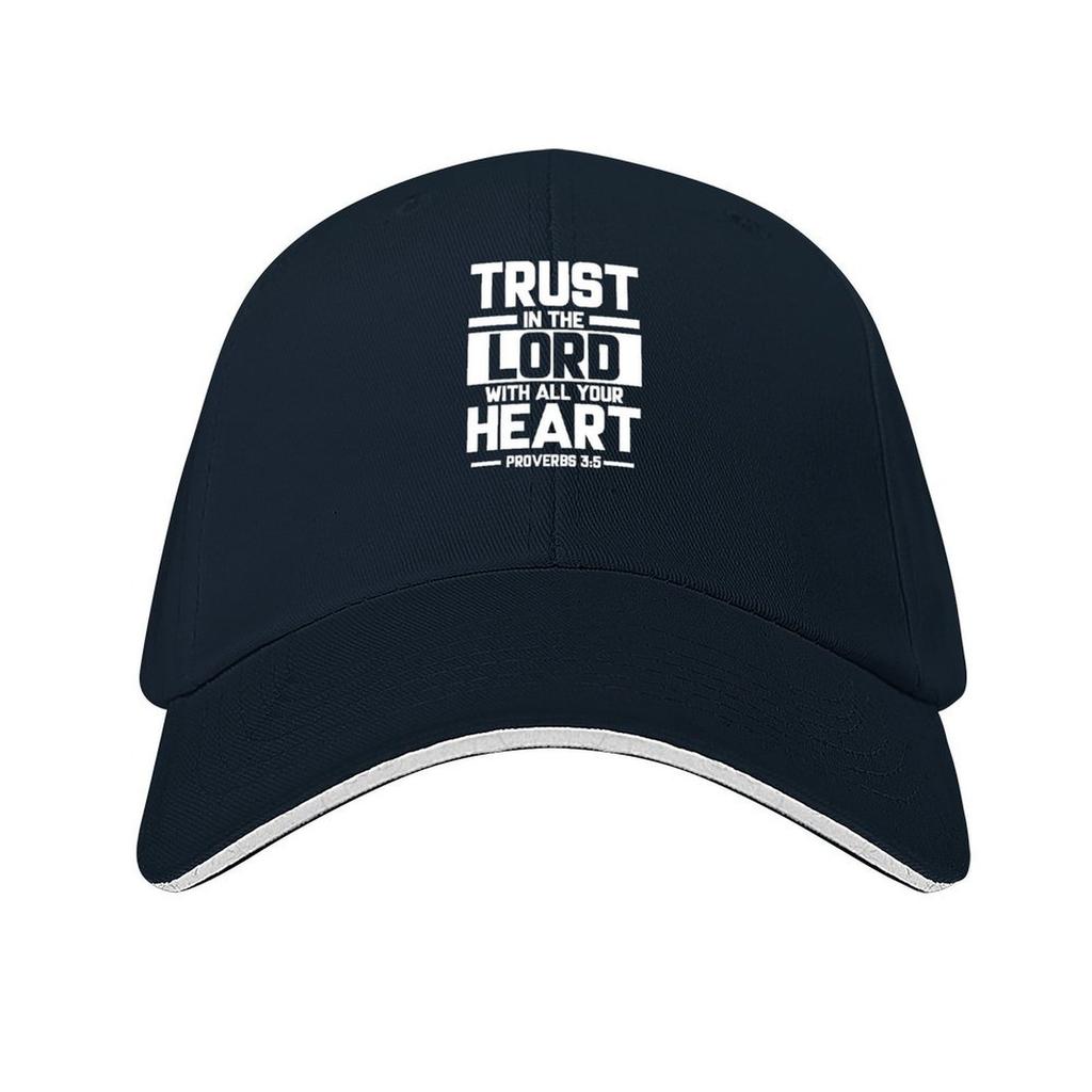 Bible Verse Trust in the Lord with all your heart Proverbs 35 Baseball Cap hats for men New In The Hat birthday Ladies Mens
