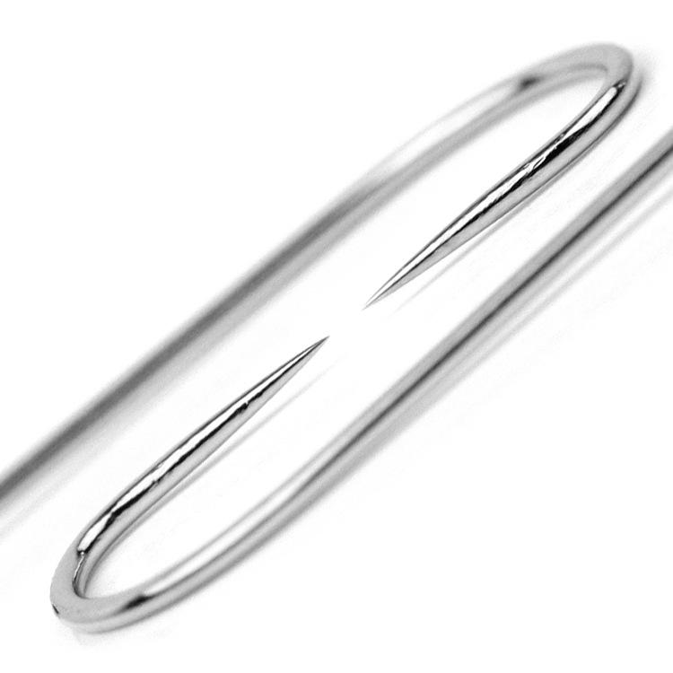 Super Sharp Japanese Barbless Fishing Hooks with Thin Ground White Sleeves
