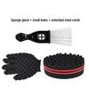 Black Hot Hair Sponge Comb Set for Styling and Care