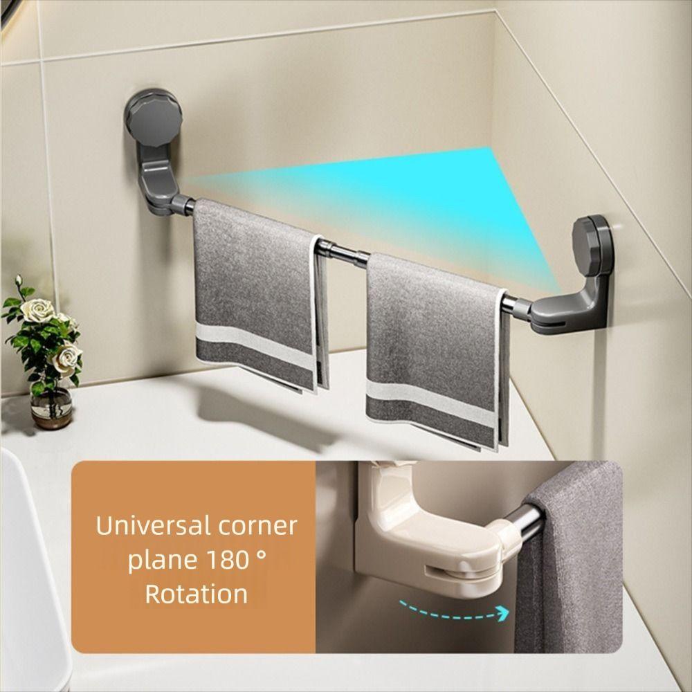 Waterproof Suction Cup Towel Rack Strong Suction Hanging Towel Holder  Kitchen