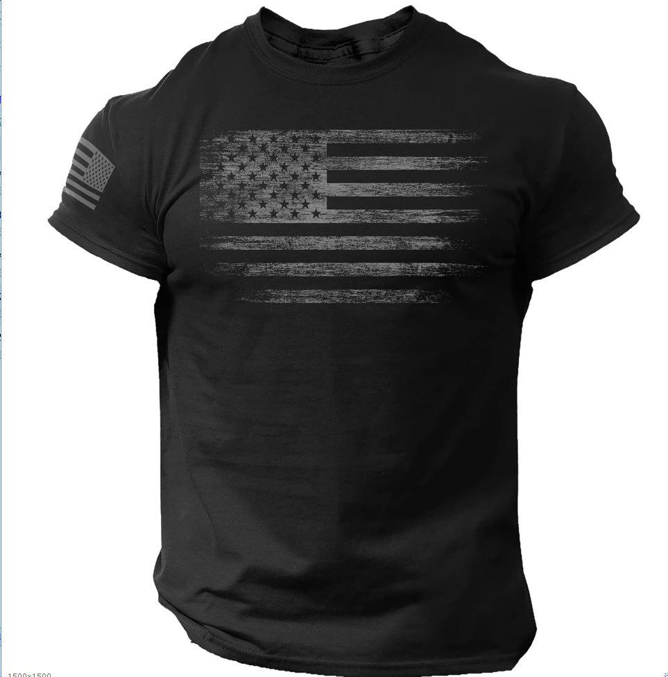 New Summer Short Sleeve Men's D Letter Halloween Theme Digital Printing T-Shirt Men