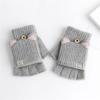 2pack Flexible Finger Movement Gloves Cold Weather Knitted Gloves Child Gloves for Daily Use