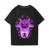 Tricou cu imprimare Pokémon Gengar Bumbac pur Tricou pentru bărbați Moda de vară 2026 Supradimensionat Street Casual Topuri Y2K Îmbrăcăminte Streetwear