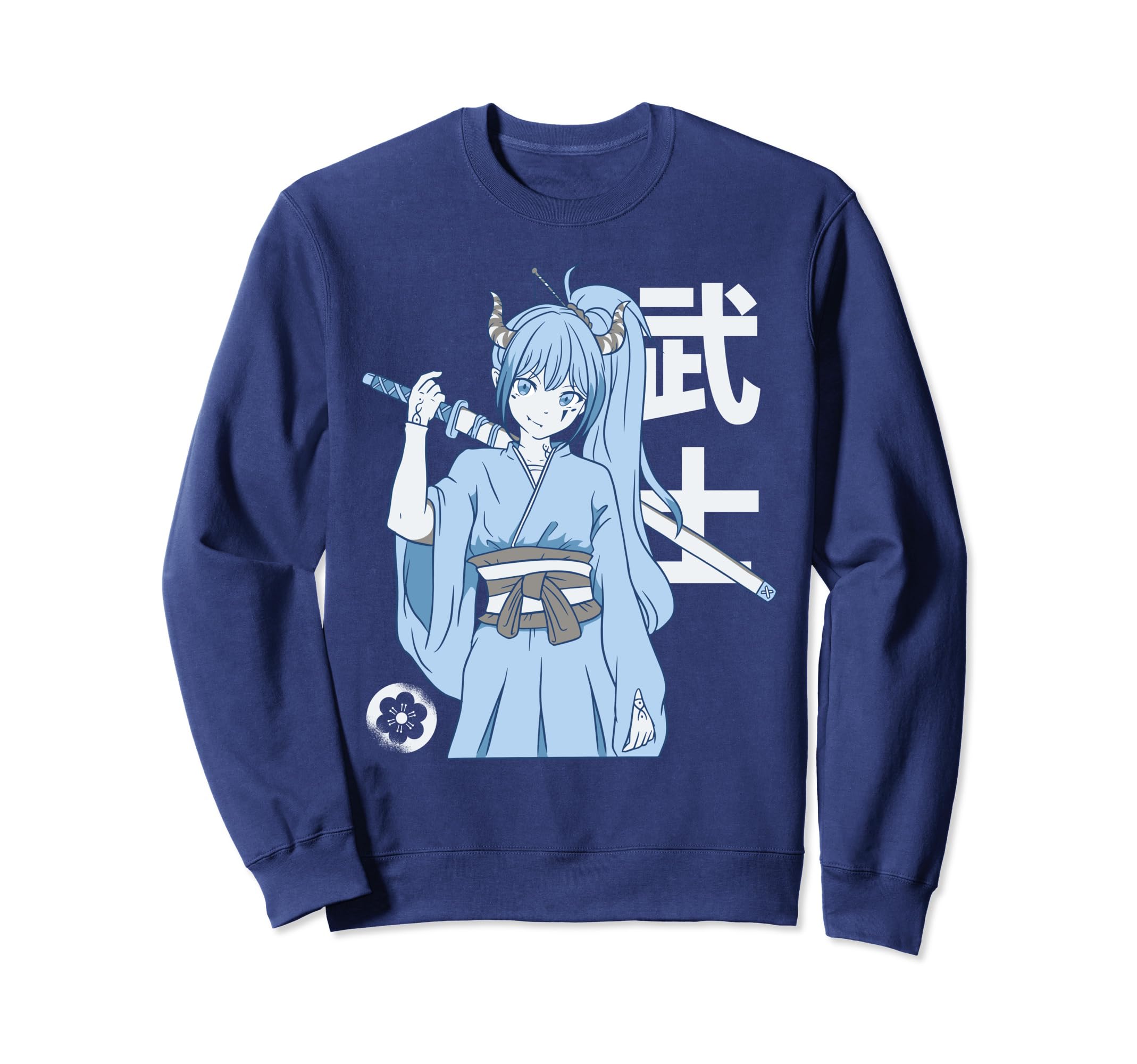 Anime Samurai Girl Tattooed Sweatshirt