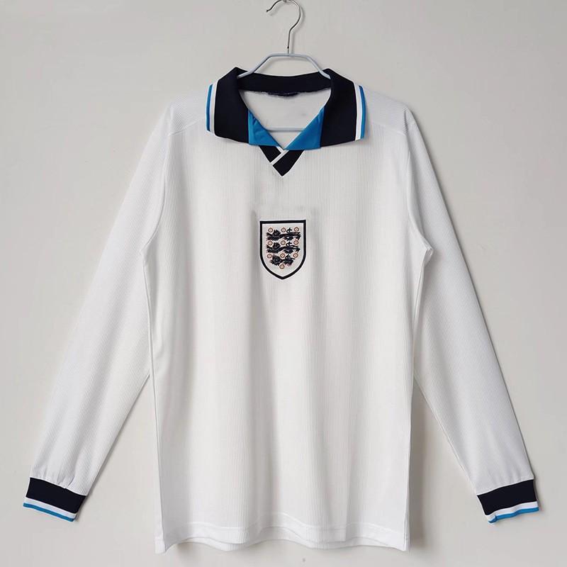 England 1996 Euro Retro Football Jersey Men Women Unisex Short Sleeve Soccer Shirt Beckham Owen 7 10
