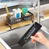 Kitchen Sink Shelf Self-draining Sponge Holder Stainless Steel Sink Drain Rack Soap Sponge Holder Kitchen Storage