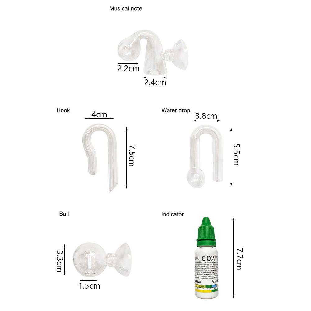 Accessories Tester Monitor Fish Tank CO2 Monitor CO2 Diffuser Indicator Monitor Glass Drop Checker