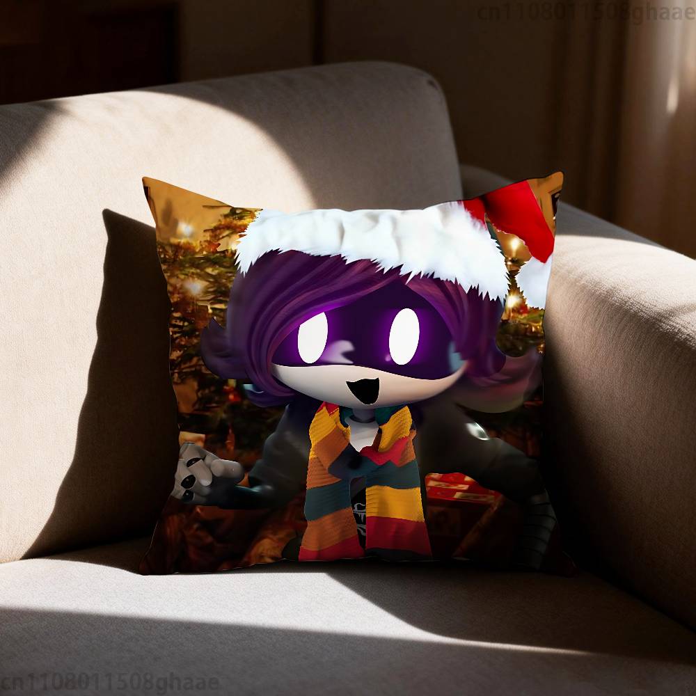 Murder Drones Pillow Case Square DoubleSided Printing Short Plush Sofa Cushion Cover Bedroom Bedside Pillow
