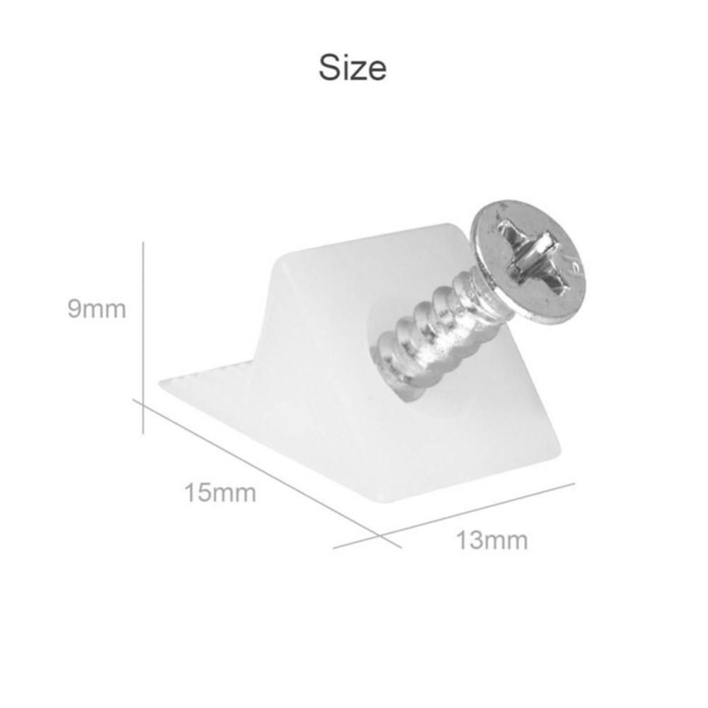 Fixing 15*13*9mm Drawer Chest Bottom Bevel Plate Support Hardware Bracket Mending Wedge Screw