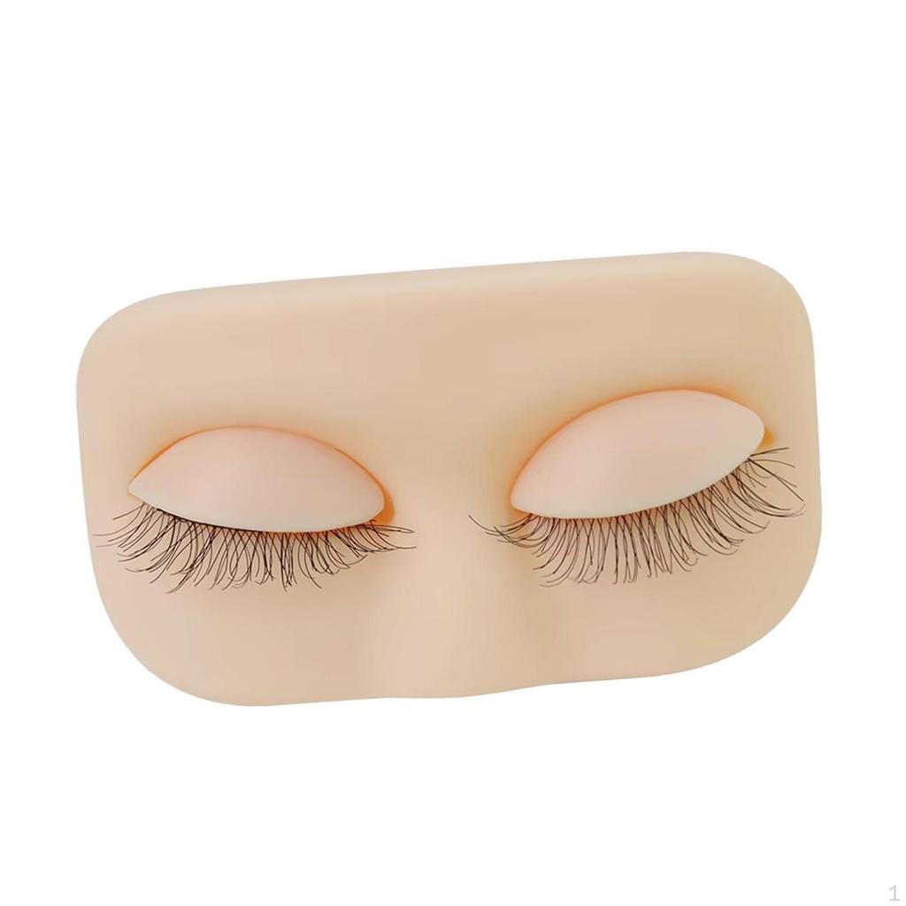 Wimpern Übungskopf Wimpernverlängerungszubehör Leichtgewichtiger Trainings-Make-up Mehrzweck für