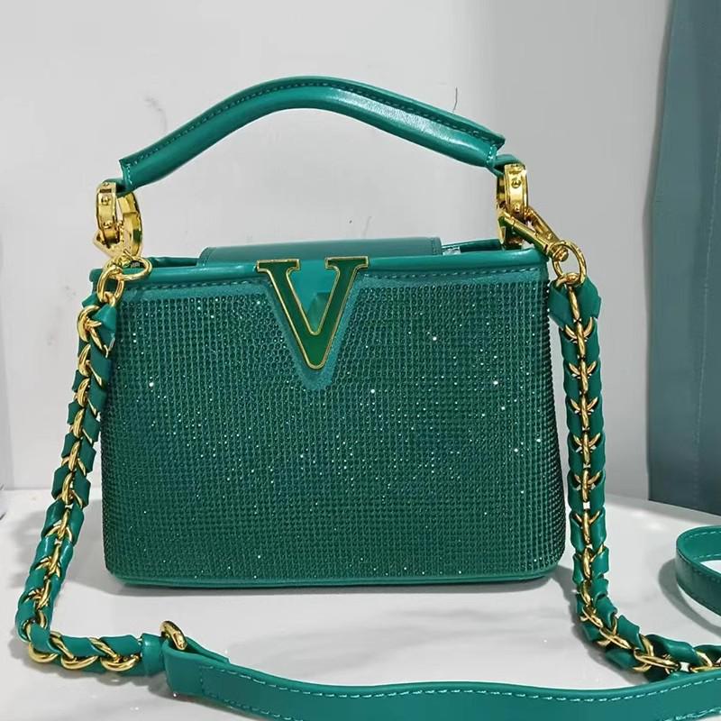 Guifei 2024 Retro Diamond-Inlaid Women's Shoulder & Crossbody Bag