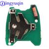 Jingyuqin 2 Buttons ASK Remote Key Fob Controller For PEUGEOT 206 307 433MHZ With PCF7961 Transponder Chip