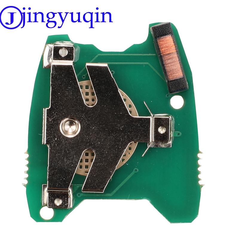 Jingyuqin 2 Buttons ASK Remote Key Fob Controller For PEUGEOT 206 307 433MHZ With PCF7961 Transponder Chip