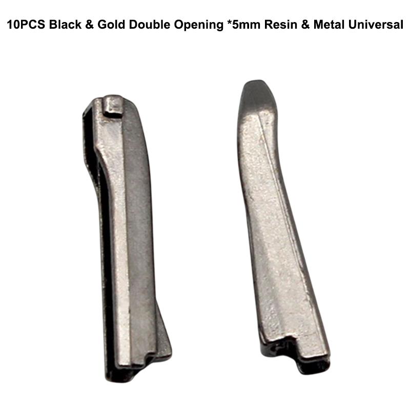 10Pcs Set Premium Metal Zipper Heads Gold Silver Bronze Black - Durable Smooth For Diy Clothing Luggage Repair