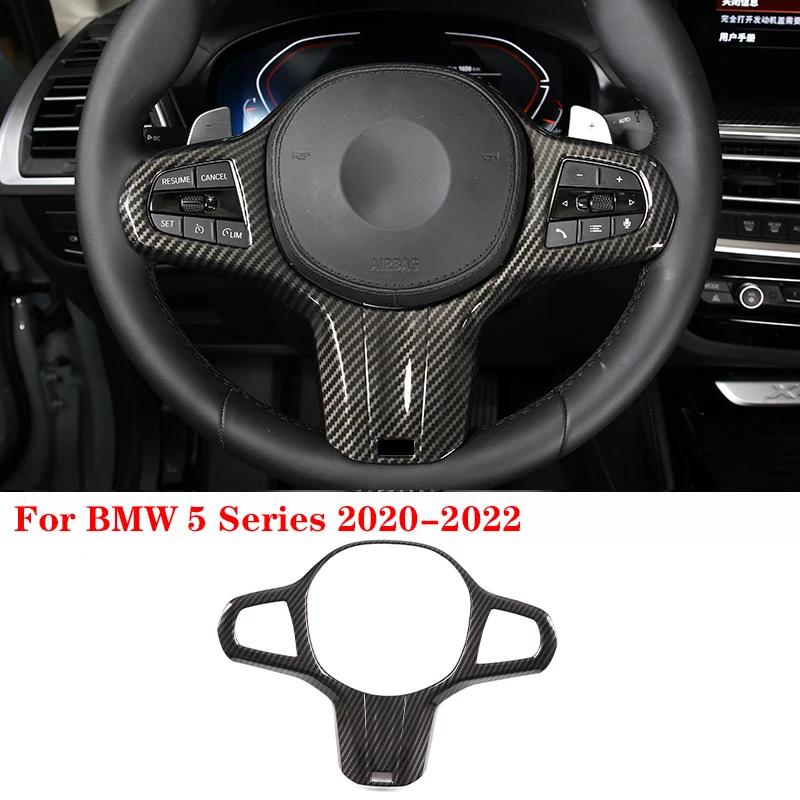 For BMW 5 Series G30 2018-,Steering Wheel,Dashboard,Console Gear Shifter,Panel Sticker,Car Interior Carbon Fiber Trim Cover