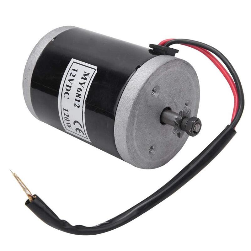 Motore Spazzolato My6812 12V 120W Alta Velocità Piccolo Motore a Spazzole Con Puleggia per Cinghia Scooter Elettrico E-Bike Accessorio Bicicletta Motore Spazzolato