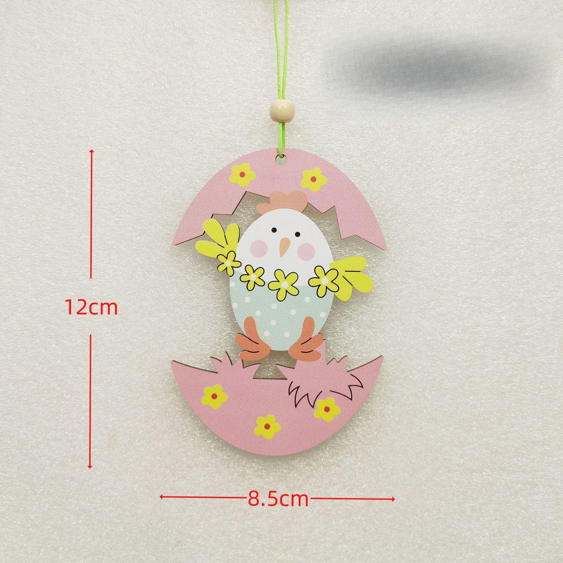 

Новая пасхальная деревянная поделка кролик кролик в европейском стиле подвеска для украшения тематики мероприятия