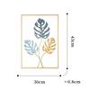 Metal Leaf Iron Wall Hanging Decor Palm Maple Leaves Plant Ginkgo Nordic Wall Pendant Mural Living Room Bedroom Home Decoration