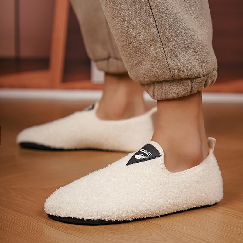 Maedef Men Winter Slippers Comfortable Women'S Cotton Shoes Thin Bottom Disigner Indoor Plush Warm Home Slippers Man Warm Shoes