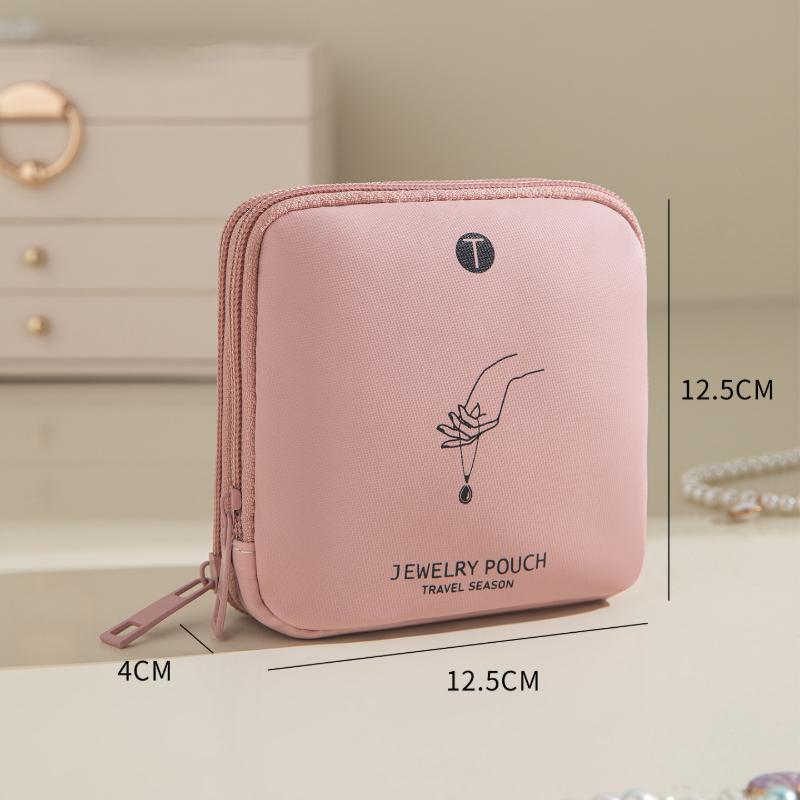 Elegant Multi Compartment Jewelry Box Portable Protective Travel Case for Luggage Travel Gift Idea Jewelry Storage Pouch