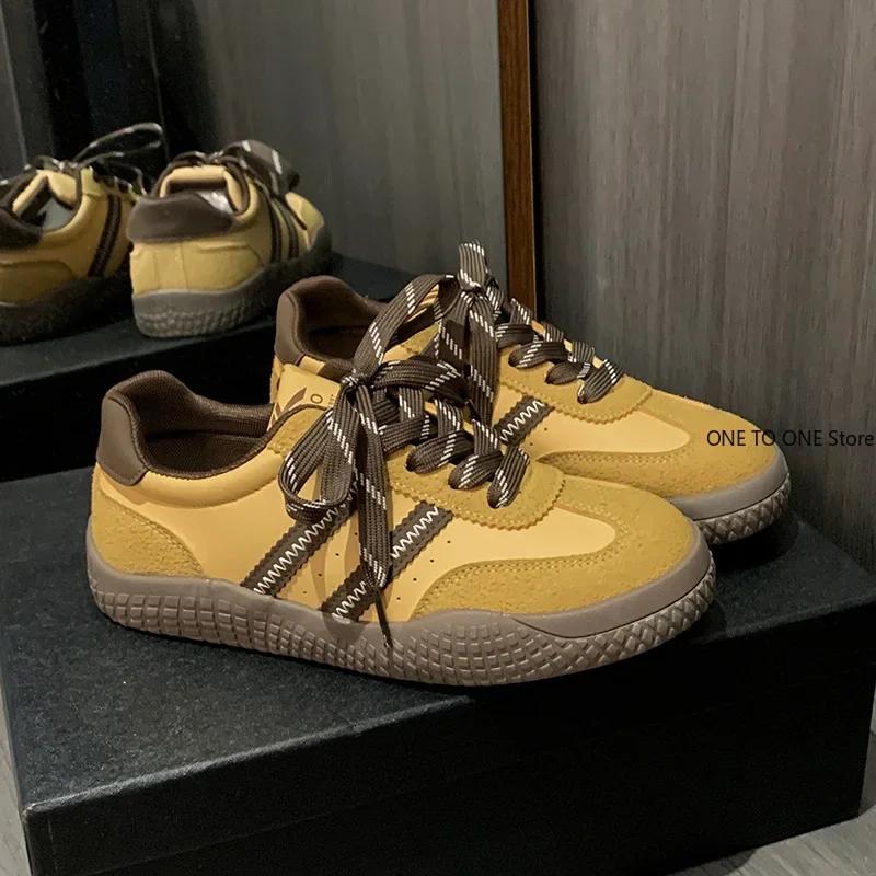 Fashion Sewing Thread Color Blocked Children's Casual Shoes Outdoor New Fashion Kids Non Slip Soft Thick Sole Shoes Round Toe Lace Up