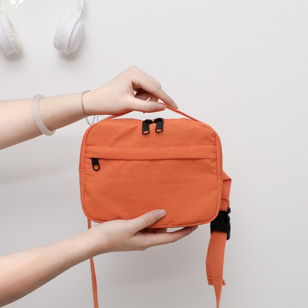 Quick-dry Square Message Bag Korean Style Sports Shoulder Bag Fashion Nylon Crossbody Bag  Outdoor