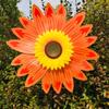 Sunflower Windmill Rotating Sunflower Wind Spinner Stake Standing Lawn Flower Pinwheel Outdoor Party Garden Yard Picnic Decor