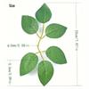 6-Petal Silkscreen Rose Leaves for Floral Stem and Soap Flower Crafting