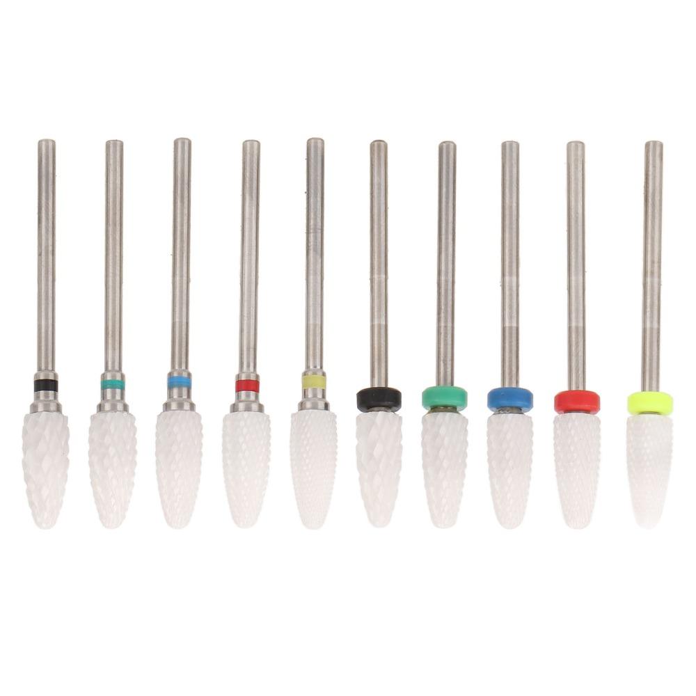 10pcs Multi-purpose For Grinding, Cleaning And Polishing Nail Drill Bits Organizer