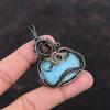 Hemimorphite Pendant Copper Wire Wrapped Pendant Natural Gemstone Jewelry Handmade Stylish Pendant Hemimorphite Copper Jewelry Gift For Her