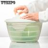 WTEMPO Household Vegetable Dehydrator Semi-automatic Wash Basin Salad Fruit Drain Basket Kitchen Manual Water Thrower