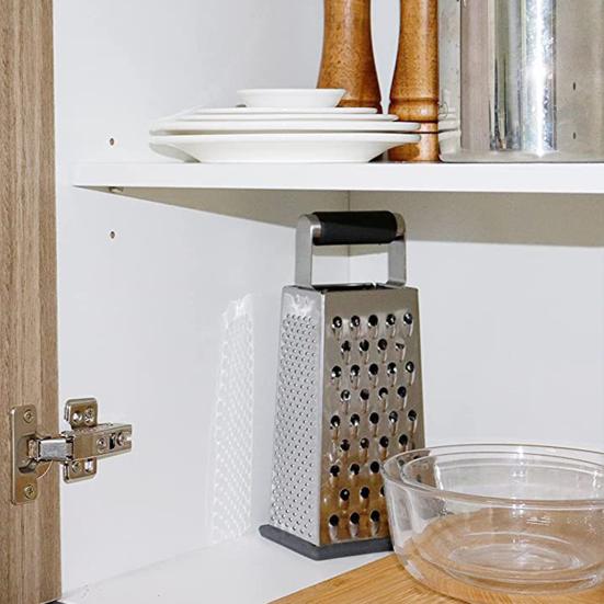 Răzătoare de brânză multifuncțională cu mâner de 4 laturi ascuțite, economisirea forței de muncă, felierea usturoiului, tocator de usturoi, instrument portabil din oțel inoxidabil, răzătoare de bucătărie, aprovizionare