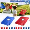Tragbares Bean Bag Toss Spielset mit faltbarem Rahmen und strapazierfähiger Stoffoberfläche für Outdoor- und Indoor-Freizeitaktivitäten und Familienspaß