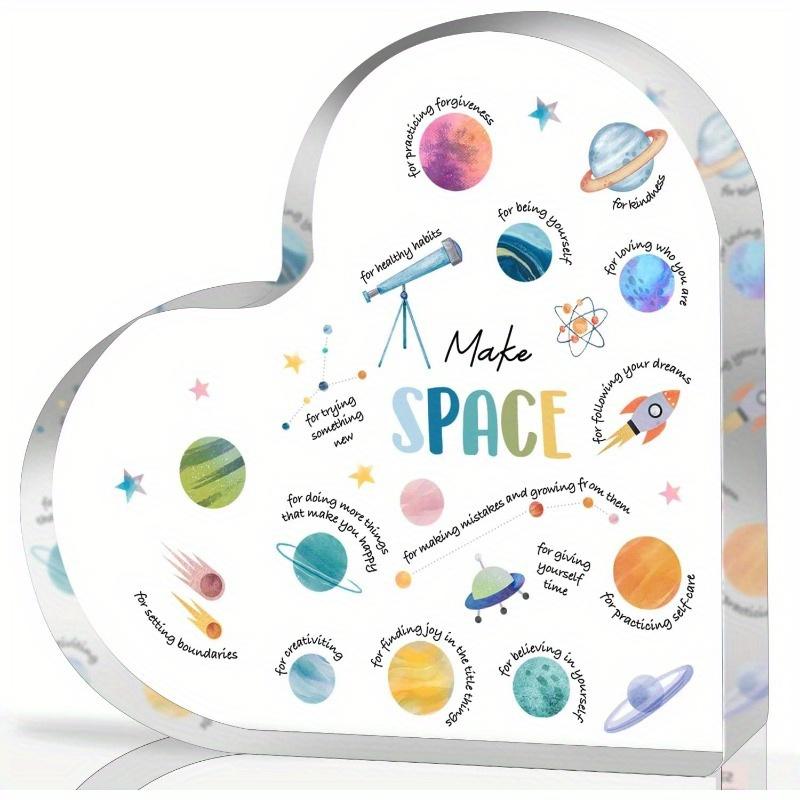 

Acrylic Heart-Shaped Decorative Plaque - Perfect Gift for Therapists, Counselors & School Counselors | No Power Needed | Ideal 10*10cm