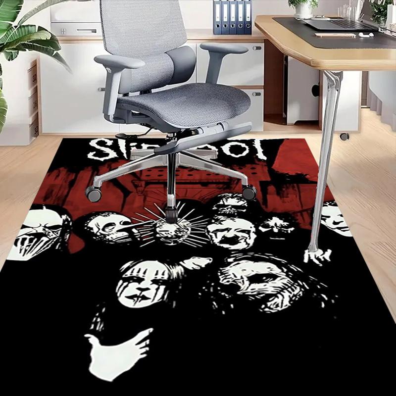 1pz Slipknot Ufficio Domestico, Tappetino da Pavimento Durevole in Poliestere con Facile, Decorazione per Ufficio, Stile Urbano, Supporto Antiscivolo, Tessuto di Alta Qualità