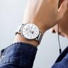 Watch Men'S Watch Quartz Pointer Mesh Strap Retro Business Men'S Watch Watch