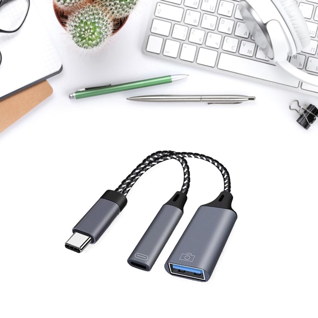 USB-C To USB Adapter (2in1)OTG Charger Cable Accessories USB Charging Converter for Phone 15 15Pro 15Plus 15ProMax