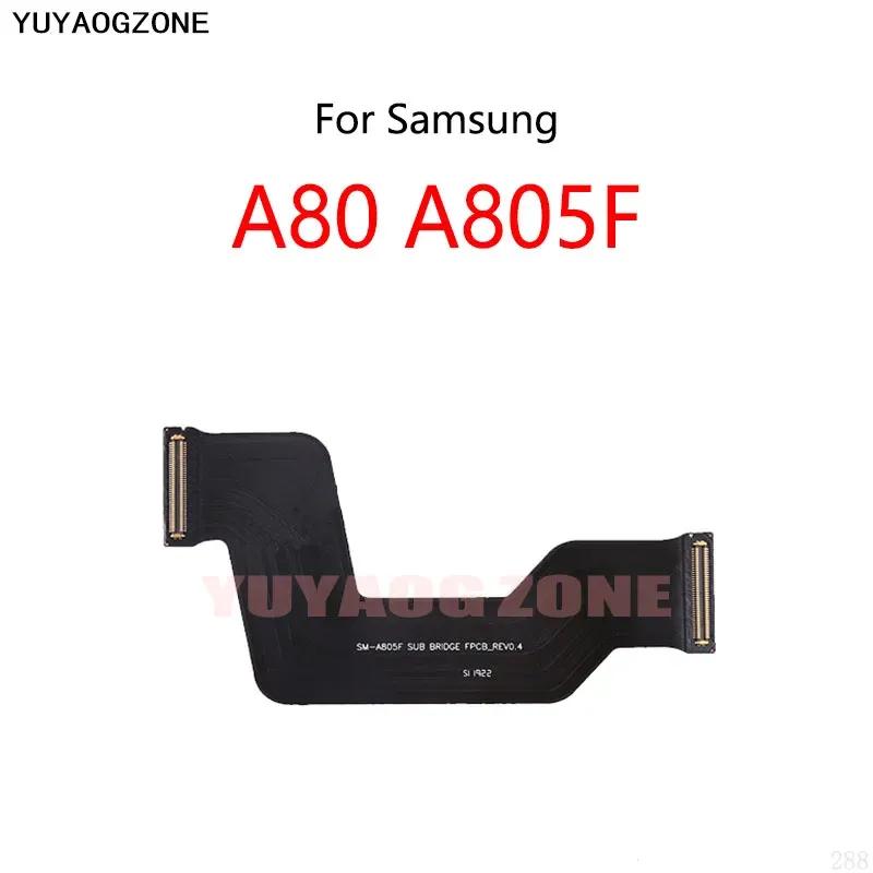 10 шт./лот Для Samsung Galaxy A80 A805F Материнская плата Шлейф подключения ЖК-дисплея Основная плата Гибкий шлейф