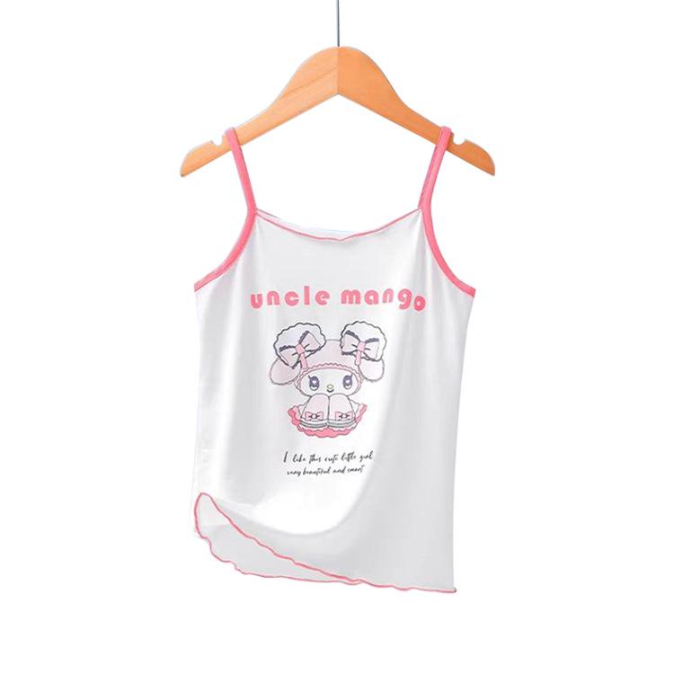Girls' Summer Ice Silk Cartoon Camisole – Lightweight and Versatile