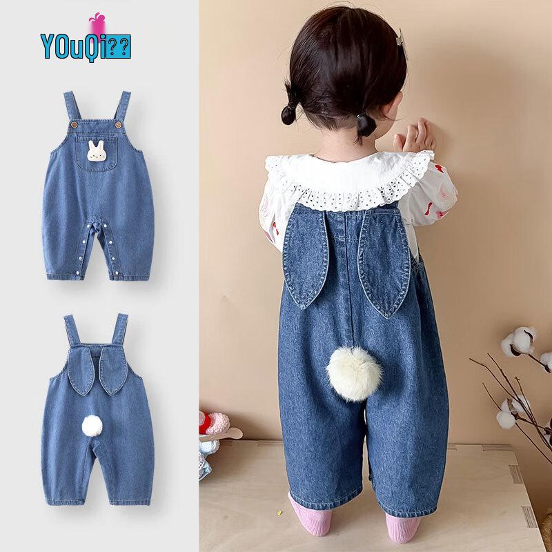 

Infant Baby Denim Overalls Romper 73