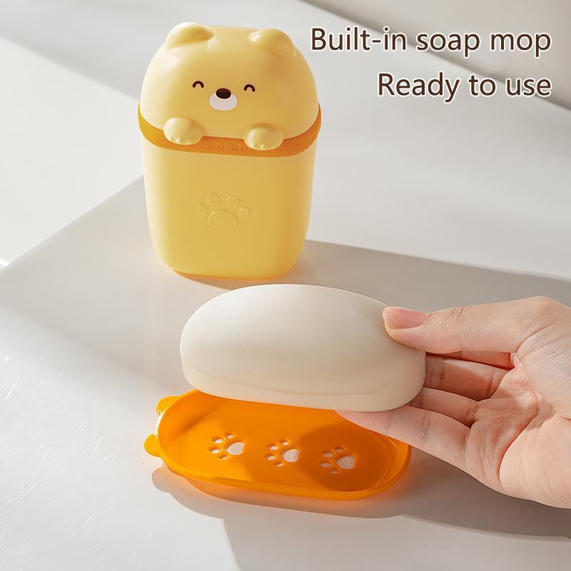 Plastic Soap Dish Travel Box Holder Container With Lid Durable Soap Case Strong Sealing Organizer Bathroom Home Outdoor Hiking