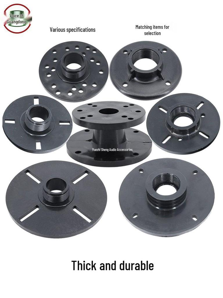 Treble Speaker Adapter: Screw & Flat Mount Aluminum Flange Converter Head