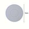 1 PIÈCE Dessous de verre rond en silicone résistant à la chaleur et antidérapant Napperon Imperméable Tapis pour bol Tapis pour tasse à café Boisson Décor de plats de cuisine