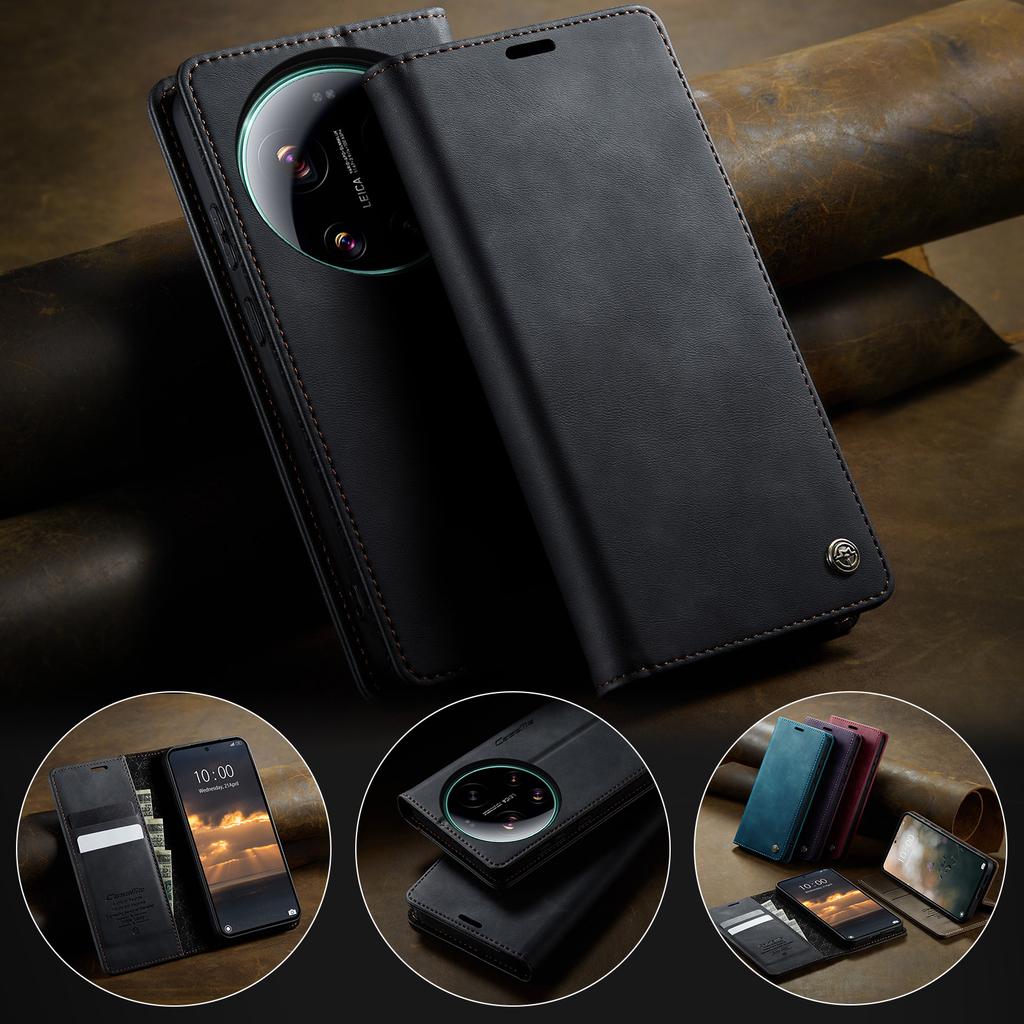 CaseMe Luxury Magnetic PU Leather Wallet Phone Case For Xiaomi 17 Ultra/17Ultra Shockproof Holder Pocket Cover For Xiaomi17Ultra